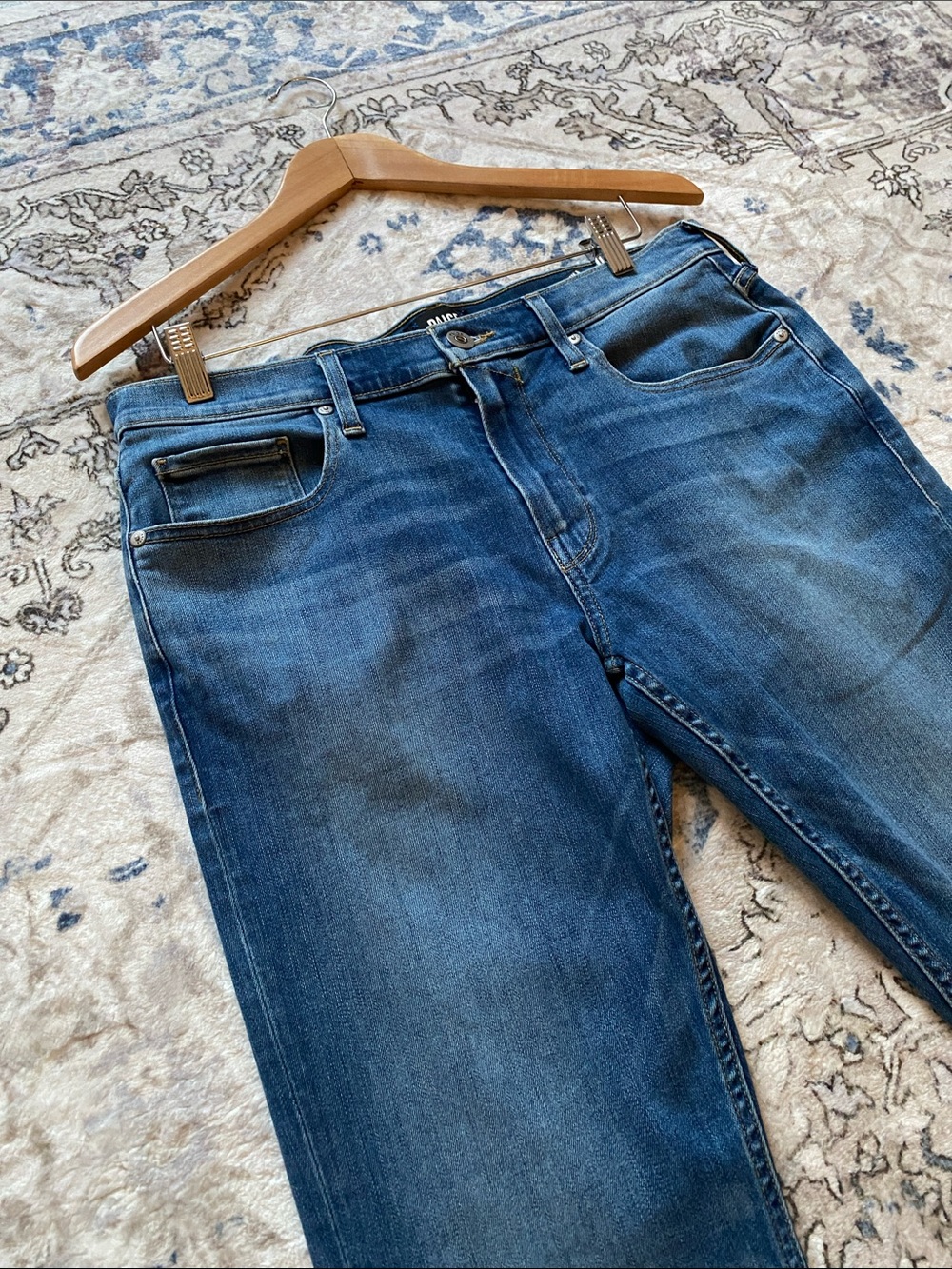 PAIGE Slim Fit Federal Men's Blue Denim Jeans 32 - Picture 8 of 13